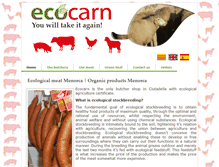 Tablet Screenshot of ecocarn.com